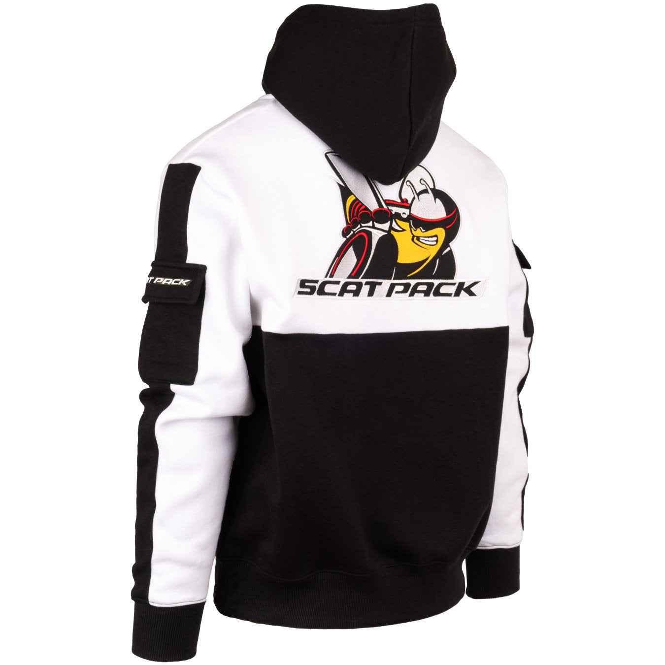 Dodge Scatpack cotton hoodie - Black & white