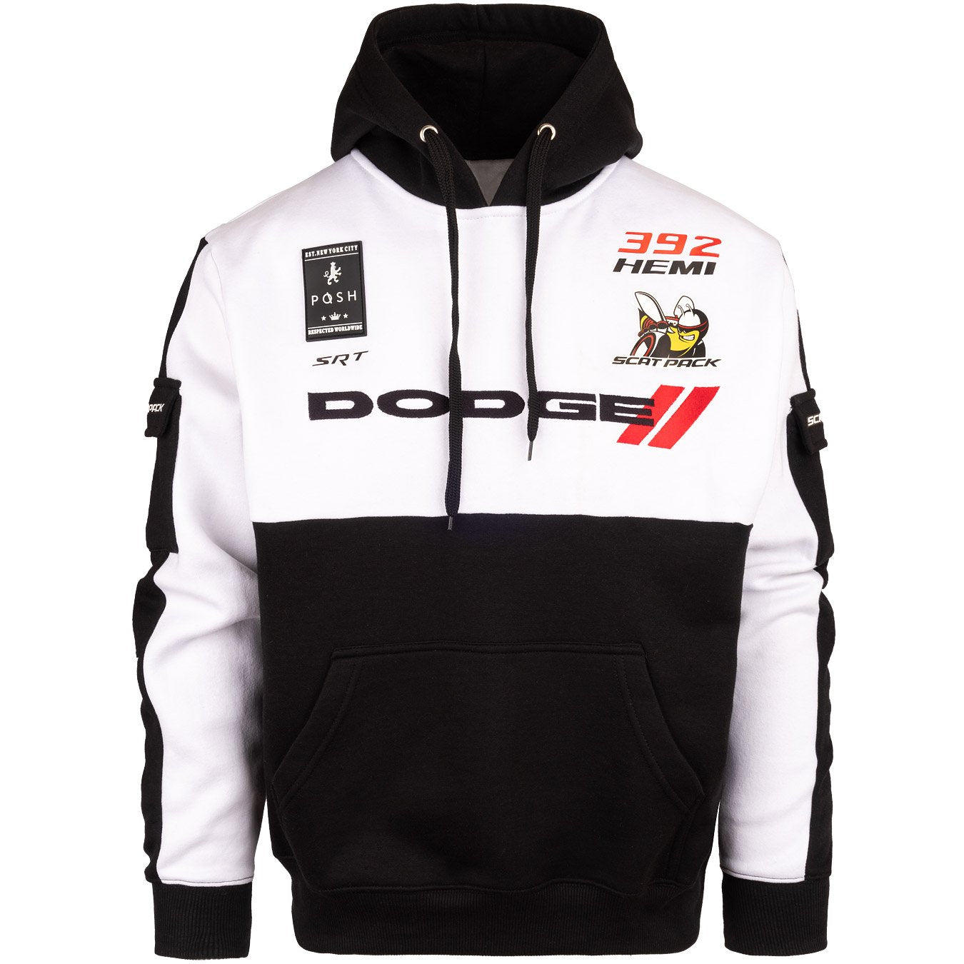 Dodge Scatpack cotton hoodie - Black & white